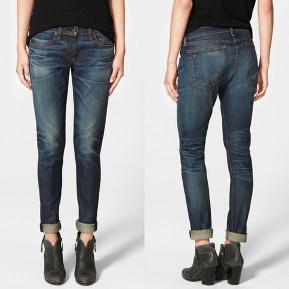 rag & bone The Dree Slim Fit Boyfriend Jeans in Watts Womens sz 27 - Picture 10 of 10